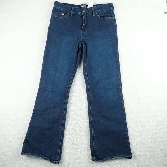 BUM Equipment Blue Jeans Womens 8 Bootcut Dark Wash Stretchy Denim Vintage Y2K - Picture 1 of 9